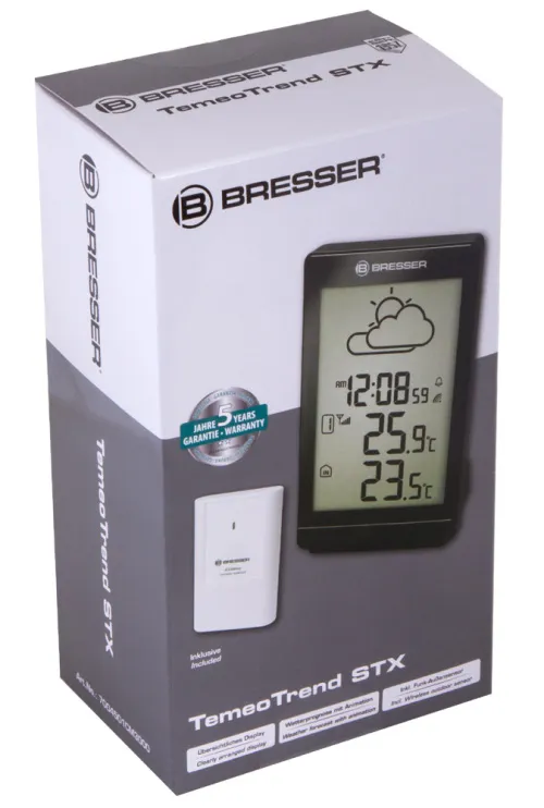 picture Bresser TemeoTrend STX RC Weather Station, black,  12