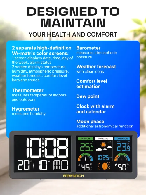 image Ermenrich Report WR70 Weather Station,  13