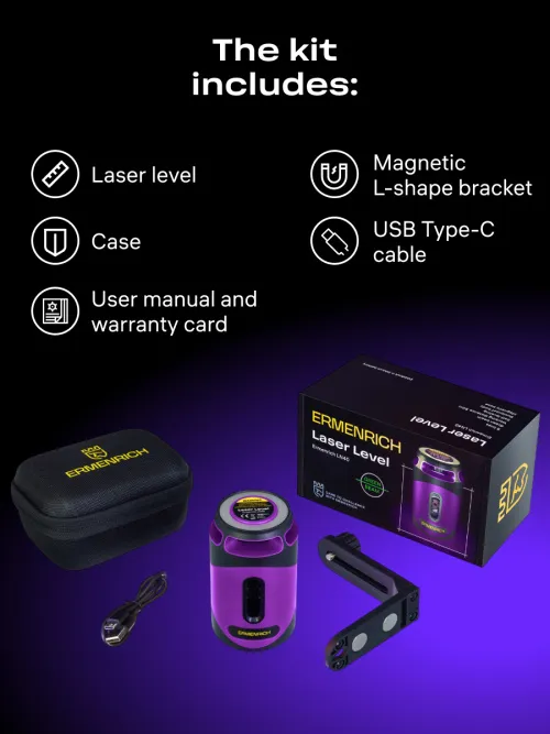 photograph Ermenrich PLUS LN40 Laser Level,  12