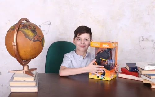 photo Bresser National Geographic 40–640x Microscope with smartphone adapter,  9