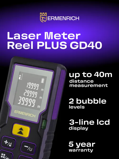 image Ermenrich Reel PLUS GD40 Laser Meter,  8