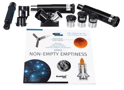 image Levenhuk Discovery Spark 707 AZ Telescope with book,  3