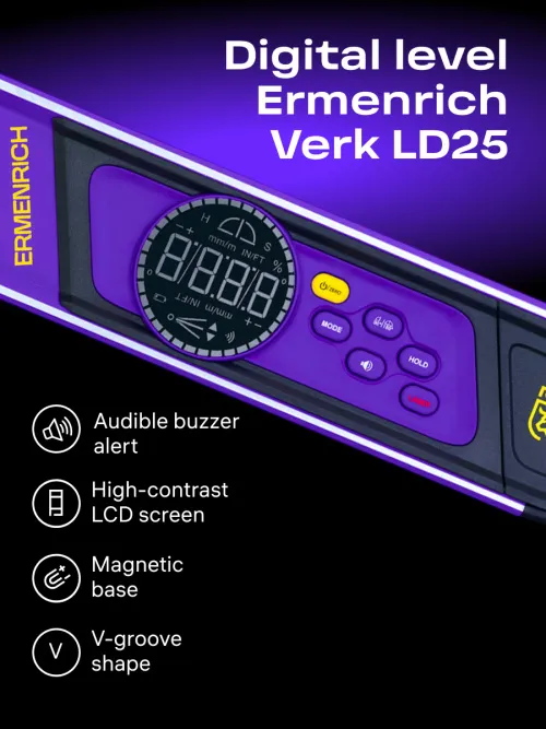photograph Ermenrich Verk LD25 Digital Level, with laser,  9