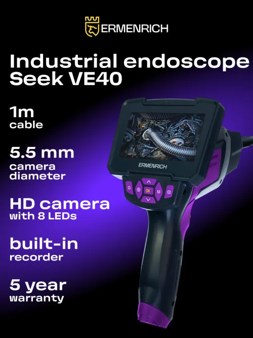 image Ermenrich Seek VE40 Industrial Endoscope,  17
