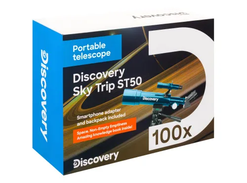 photo Levenhuk Discovery Sky Trip ST50 Telescope with book,  16