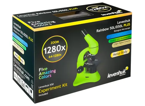 photo Levenhuk Rainbow D50L PLUS 2M Digital Microscope, Moonstone,  17