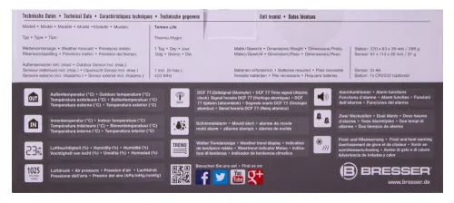 photograph Bresser Temeo Life Weather Station with Color Display, black,  11