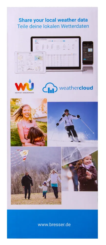 photograph Bresser 5-in-1 Wi-Fi Weather Station with Colour Display, black,  14