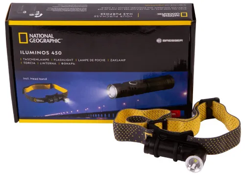 photograph Bresser National Geographic ILUMINOS 450 LED Flashlight with Head Mount,  10