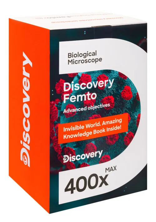 photo Levenhuk Discovery Femto Polar digital microscope with book,  13