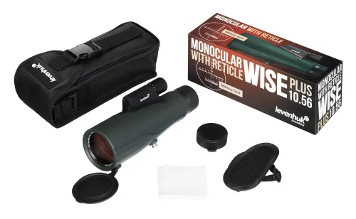 picture Levenhuk Wise PLUS 10x56 Monocular with Reticle,  3