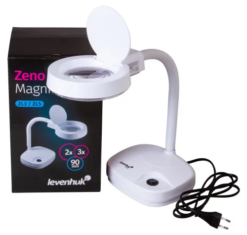 photograph Levenhuk Zeno Lamp ZL3 LUM Magnifier,  2