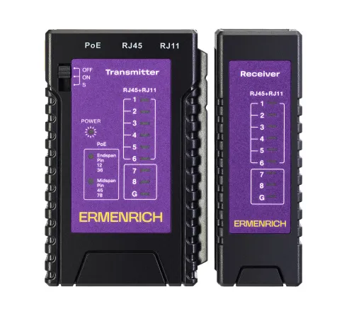 photograph Ermenrich NetGeeks NP10 Cable & PoE Tester,  3