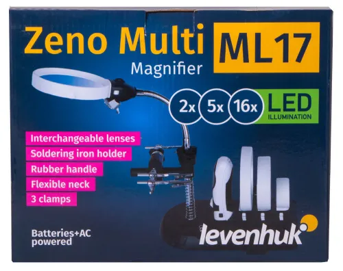 image Levenhuk Zeno Multi ML17 Black Magnifier,  13