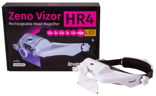 photo Levenhuk Zeno Vizor HR4 Head Rechargeable Magnifier,  10