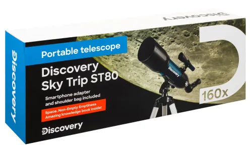 picture Levenhuk Discovery Sky Trip ST80 Telescope with book,  18