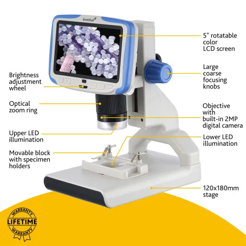 image Levenhuk Rainbow DM500 LCD Digital Microscope,  15