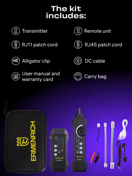 image Ermenrich NetGeeks NP25 PoE Tester,  16