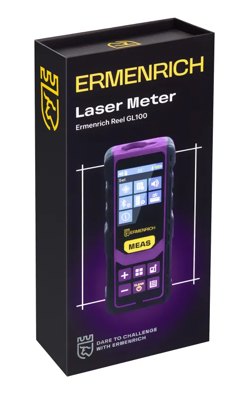 photograph Ermenrich Reel PRO GL100 Laser Meter,  7