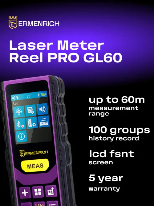 photo Ermenrich Reel PRO GL60 Laser Meter,  8