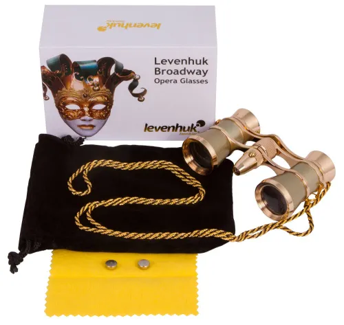 image Levenhuk Broadway 325F Opera Glasses (with LED light and chain),  2