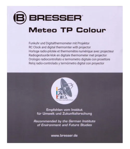 picture Bresser Projection Clock with Color Display, black,  14