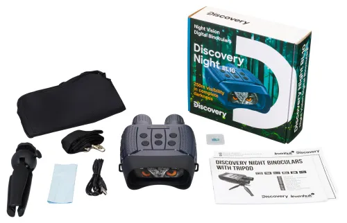 photo Levenhuk Discovery Night BL10 Digital Night Vision Binoculars with Tripod,  2