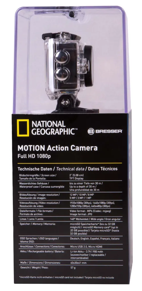image Bresser National Geographic Full-HD Action Camera (WP, 140°),  15