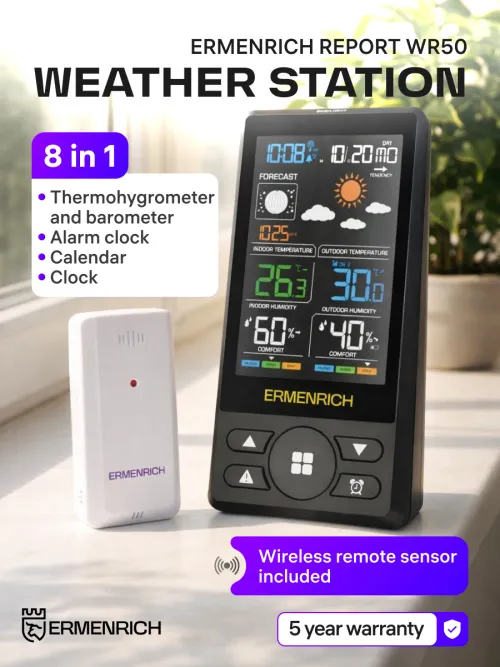 picture Ermenrich Report WR50 Weather Station,  12