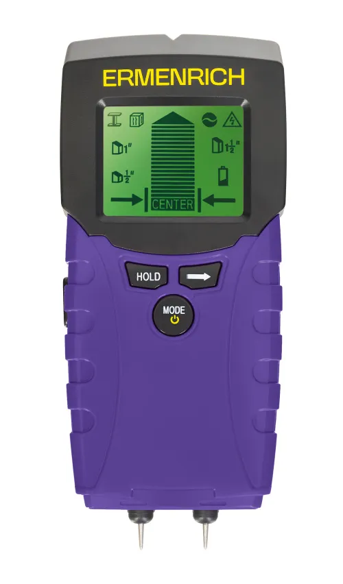 photo Ermenrich Ping TM100 2-in-1 Stud and Moisture Detector,  2