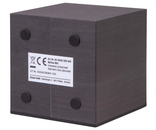 image Bresser MyTime WAC Tabletop Alarm Clock, black,  8