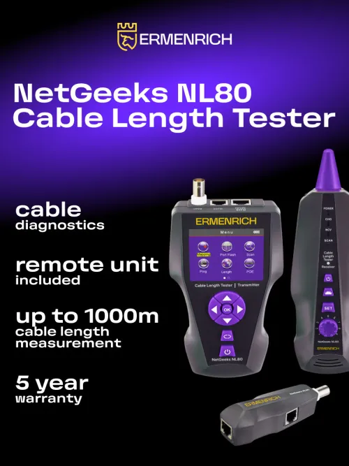 image Ermenrich NetGeeks NL80 Cable Length Tester,  11