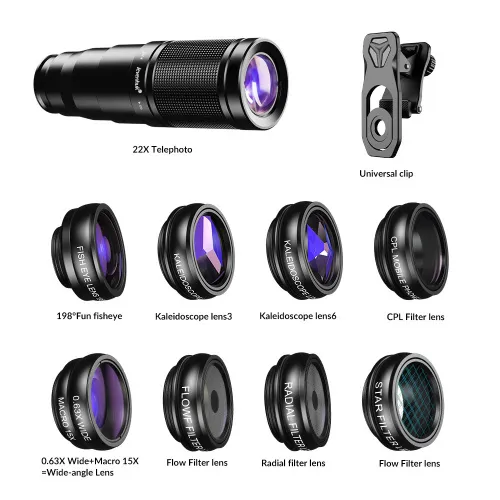 picture Levenhuk Kelvin SLS10 Smartphone Lens Set,  3