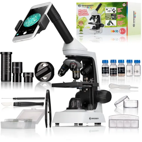 photo Bresser Junior Microscope with Magnification 40x-2000x,  2