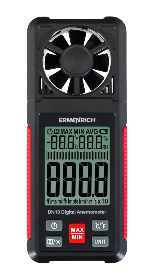 photo Ermenrich Seek DN10 Digital Anemometer,  3