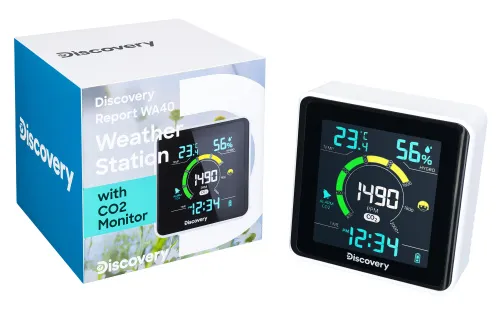 image Levenhuk Discovery Report WA40 Weather Station with CO2 Monitor,  2