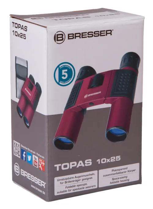 photograph Bresser Topas 10x25 Binoculars,  8