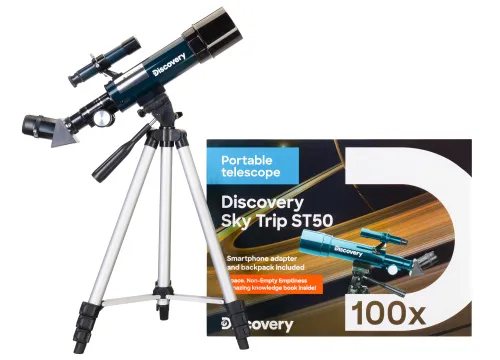 photo Levenhuk Discovery Sky Trip ST50 Telescope with book,  2