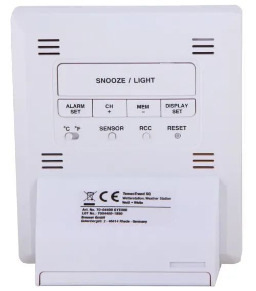 photo Bresser TemeoTrend SQ RC Weather Station, white,  5