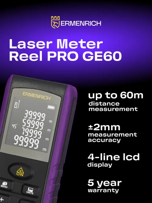 photograph Ermenrich Reel PRO GE60 Laser Meter,  8
