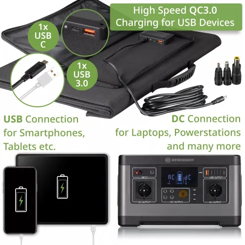 image Bresser Mobile Solar Charger 120 Watt with USB,  7