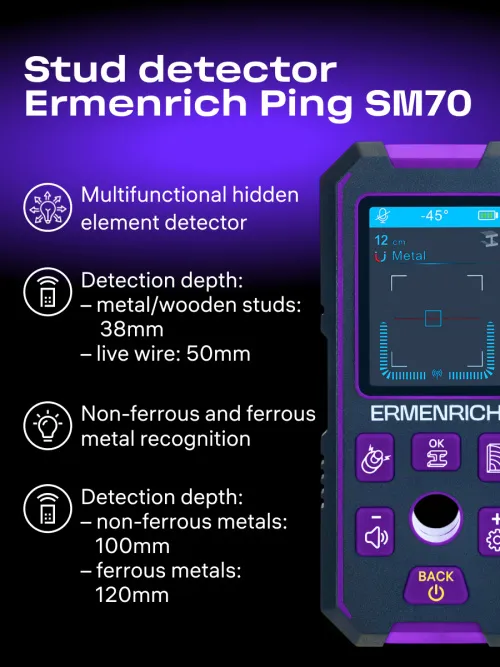 image Ermenrich Ping SM70 Stud Detector,  10