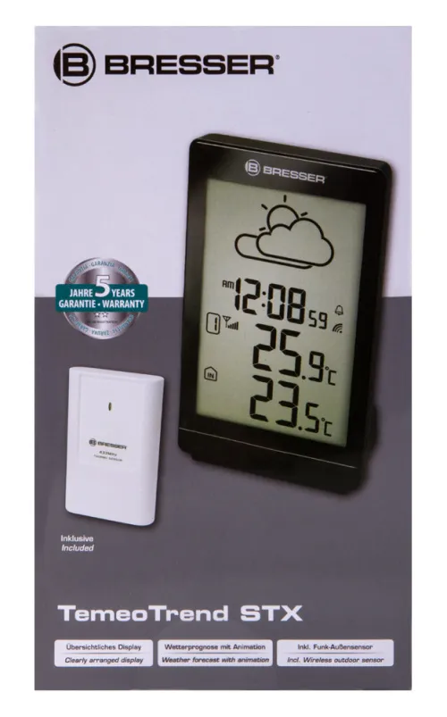 picture Bresser TemeoTrend STX RC Weather Station, black,  13