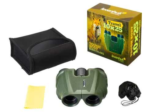 photo Levenhuk Travel 10x25 Binoculars,  4