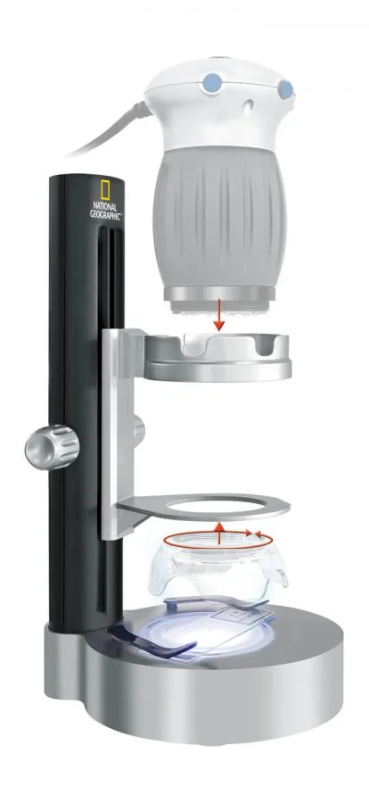 photograph Bresser National Geographic Digital USB Microscope with stand,  2