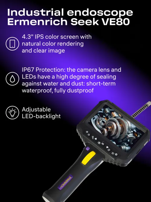 photograph Ermenrich Seek VE80 Industrial Endoscope,  11