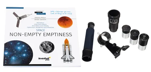 picture Levenhuk Discovery Spark 767 AZ Telescope with book,  3