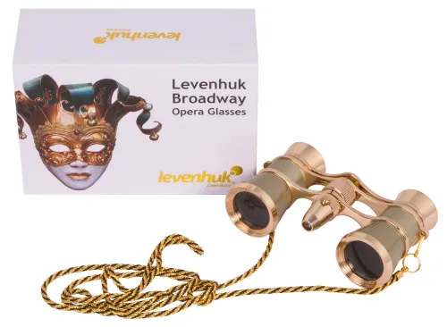 image Levenhuk Broadway 325F Opera Glasses (with LED light and chain),  3