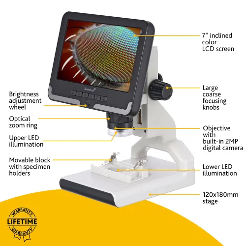photograph Levenhuk Rainbow DM700 LCD Digital Microscope,  15