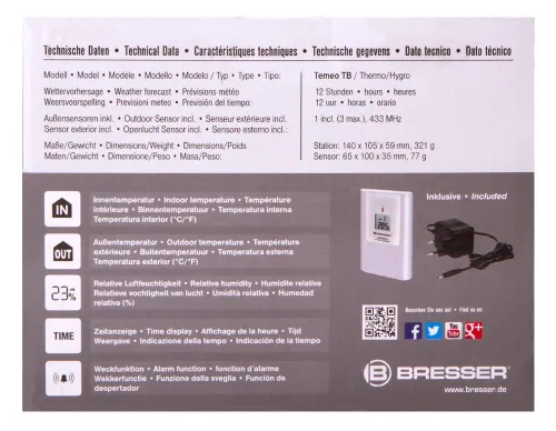 photo Bresser Temeo TB RC Weather Station,  15